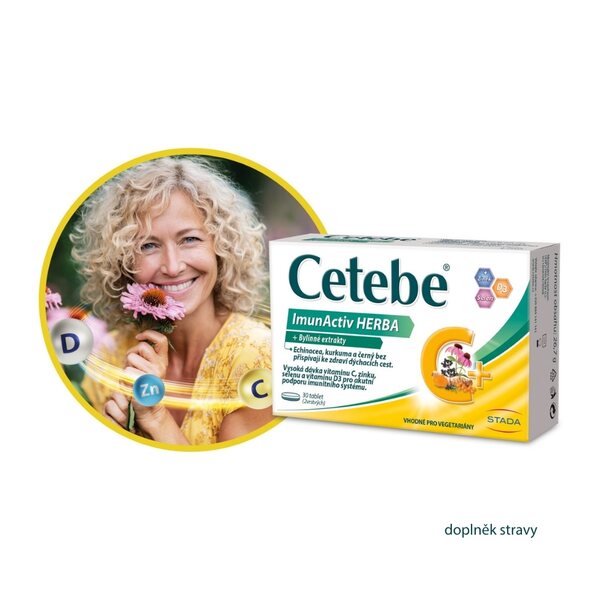 Cetebe ImunActiv Herba + Bylinné extrakty 30 tablet