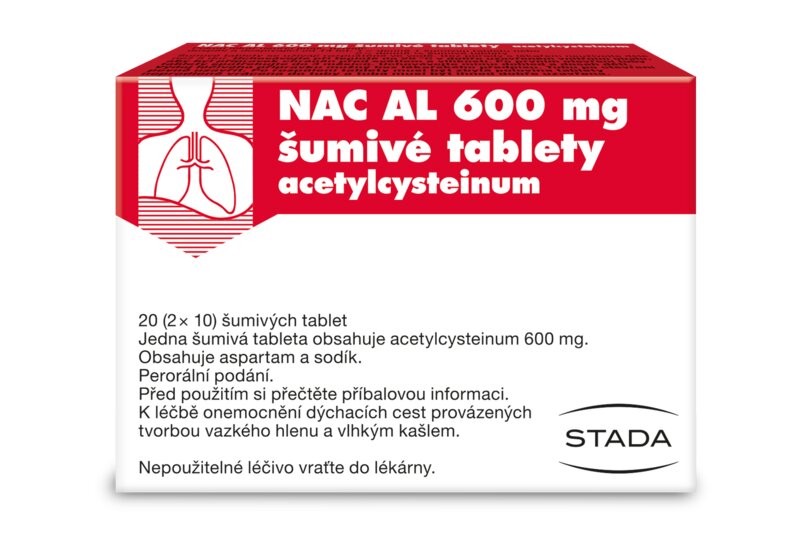 NAC AL 600 mg 20 šumivých tablet NAC AL 600 mg 20 šumivých tablet