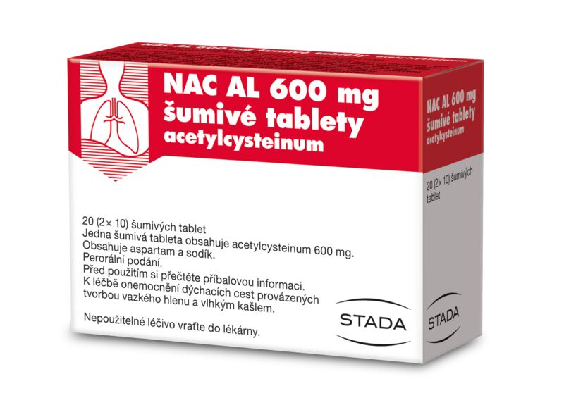 NAC AL 600 mg 20 šumivých tablet