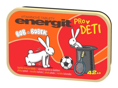 Energit Pro děti - meruňka, jahoda, borůvka 42 tablet