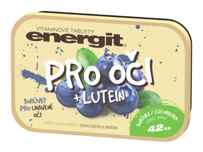 Energit Pro oči+Lutein - borůvka 42 tablet