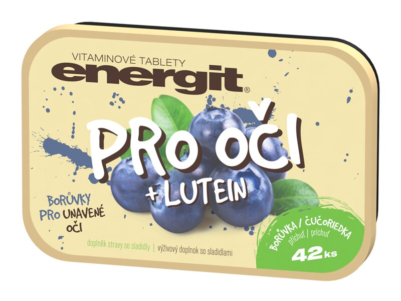 Energit Pro oči+Lutein - borůvka 42 tablet