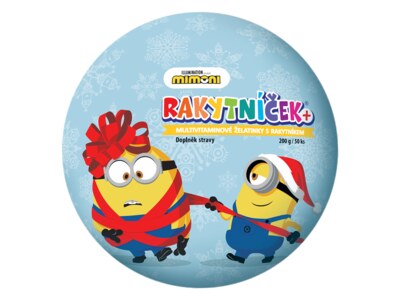 Rakytníček+ želatinky Mimoni Vánoční koule 50 ks