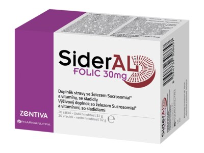 Sideral Folic 30 mg 20 sáčků