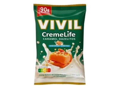 Vivil CremeLife Karamel+lískový oříšek bez cukru 90 g