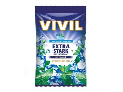 Vivil Extra silný Menthol+vitamín C bez cukru 120 g