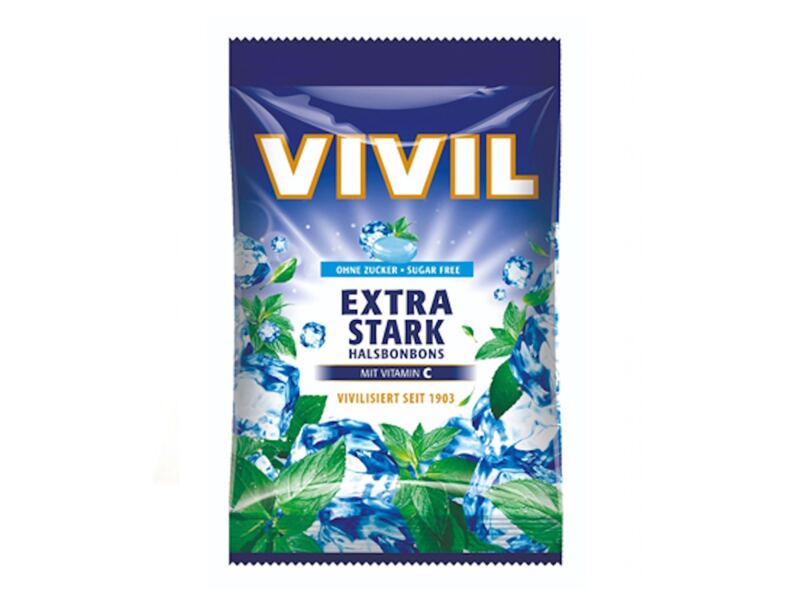 Vivil Extra silný Menthol+vitamín C bez cukru 120 g
