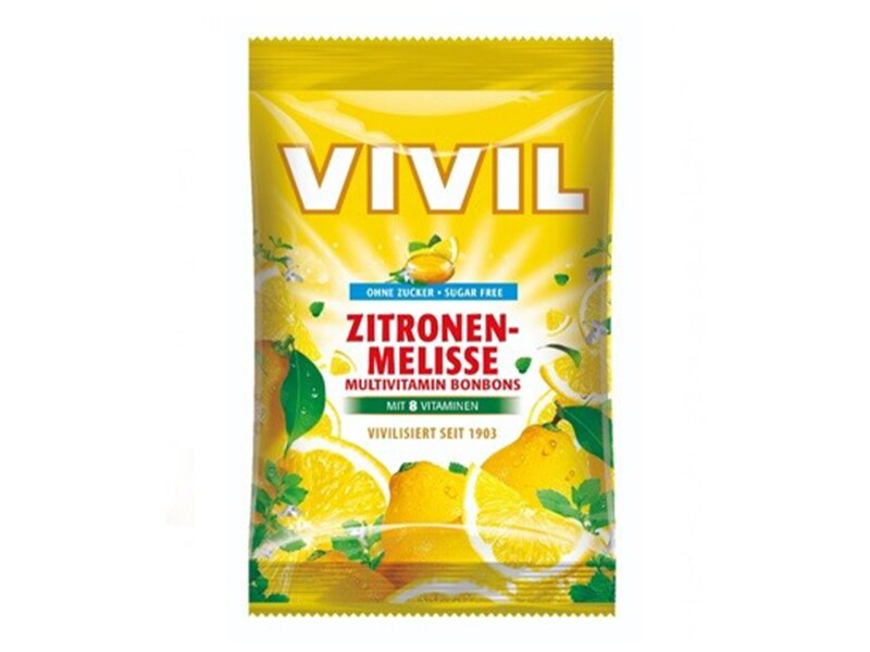 Vivil Multivitamín Citron+meduňka, 8 vitaminů bez cukru 120 g