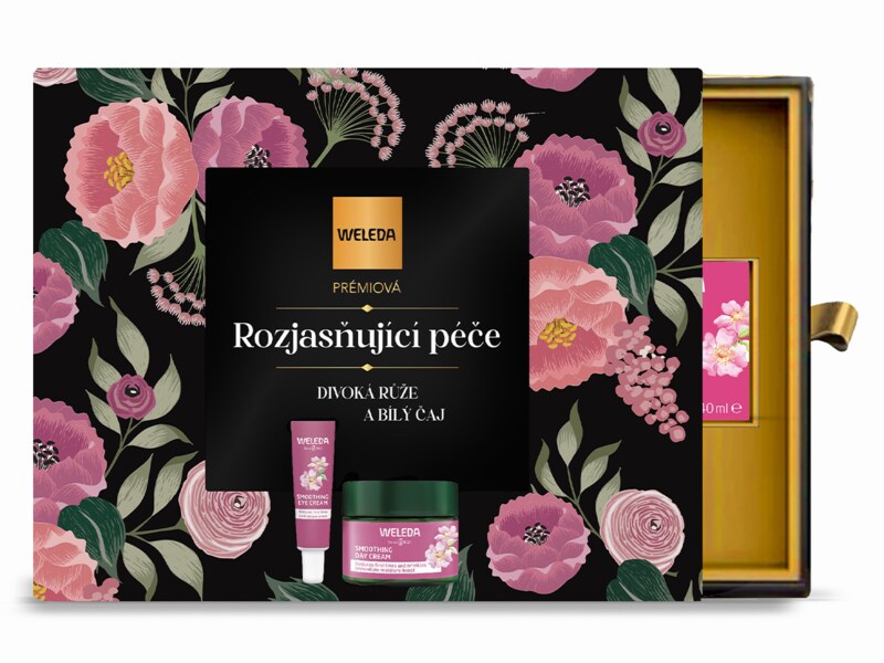 Weleda Prémiová rozjasňující duo péče Divoká růže a Bílý čaj