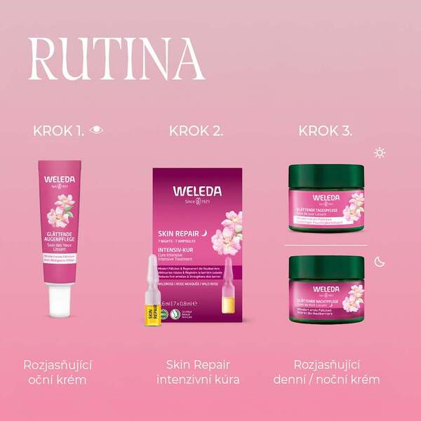 Weleda Rozjasňující denní krém Divoká růže a bílý čaj BIO 40 ml