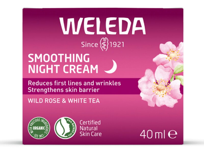 Weleda Rozjasňující noční krém Divoká růže a bílý čaj BIO 40 ml