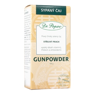 Dr. Popov Čaj Gunpower zelený 100 g Dr. Popov Čaj Gunpower zelený 100 g