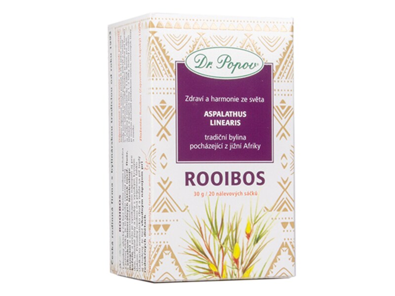 Dr. Popov Čaj Rooibos nálevové sáčky 20x1,5 g