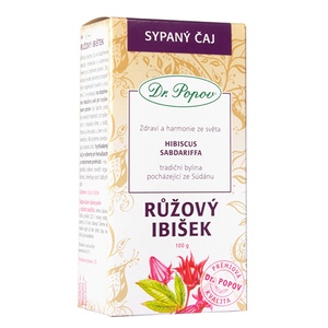 Dr. Popov Čaj Růžový ibišek 100 g Dr. Popov Čaj Růžový ibišek 100 g