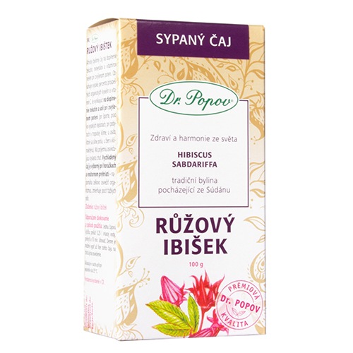 Dr. Popov Čaj Růžový ibišek 100 g
