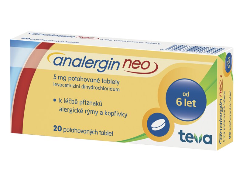 Analergin Neo 5 mg 20 potahovaných tablet