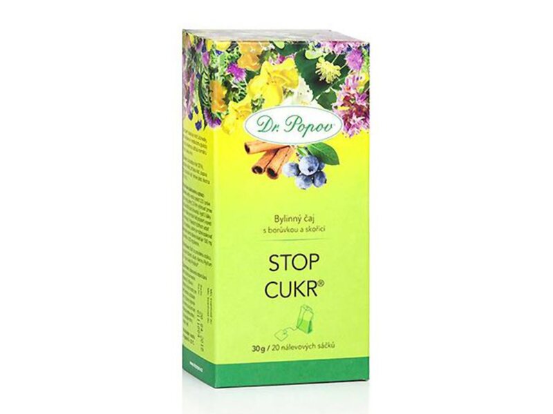Dr. Popov Čaj Stop cukr nálevové sáčky 20x1,5 g