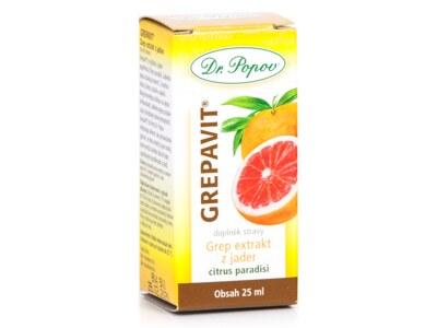 Dr. Popov Grepavit grep extrakt z jader kapky 25 ml Dr. Popov Grepavit grep extrakt z jader kapky 25 ml