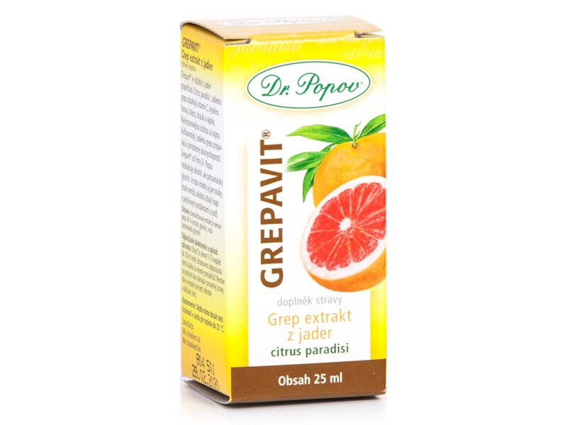 Dr. Popov Grepavit grep extrakt z jader kapky 25 ml