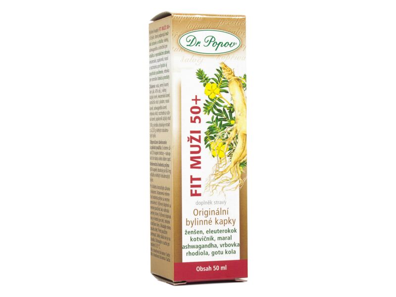Dr. Popov Kapky bylinné Fit Muži 50+ 50 ml