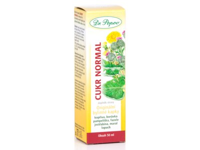 Dr. Popov Kapky bylinné Cukr normal 50 ml