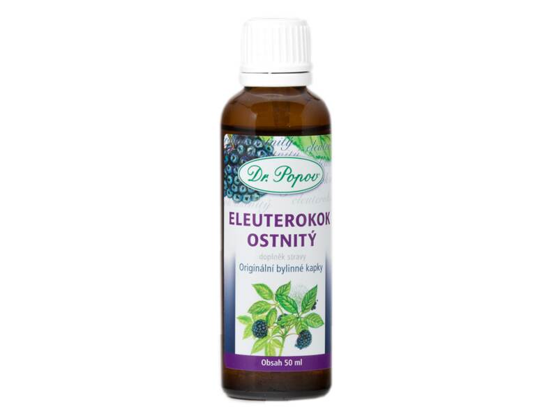 Dr. Popov Kapky bylinné Eleuterokok ostnitý 50 ml Dr. Popov Kapky bylinné Eleuterokok ostnitý 50 ml
