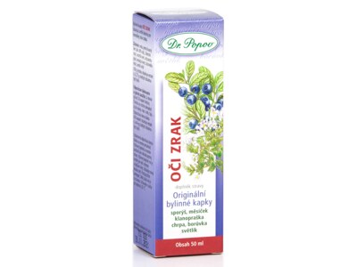 Dr. Popov Kapky bylinné Oči zrak 50 ml