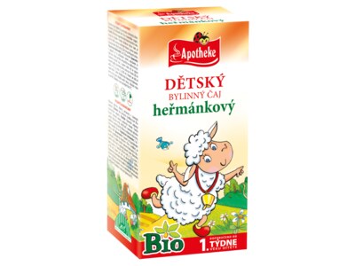 Apotheke BIO Dětský bylinný čaj heřmánkový nálevové sáčky 20x1 g