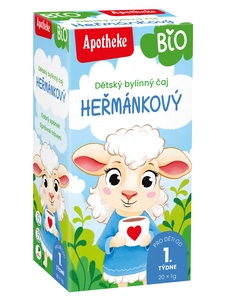 Apotheke BIO Dětský bylinný čaj heřmánkový nálevové sáčky 20x1 g Apotheke BIO Dětský bylinný čaj heřmánkový nálevové sáčky 20x1 g