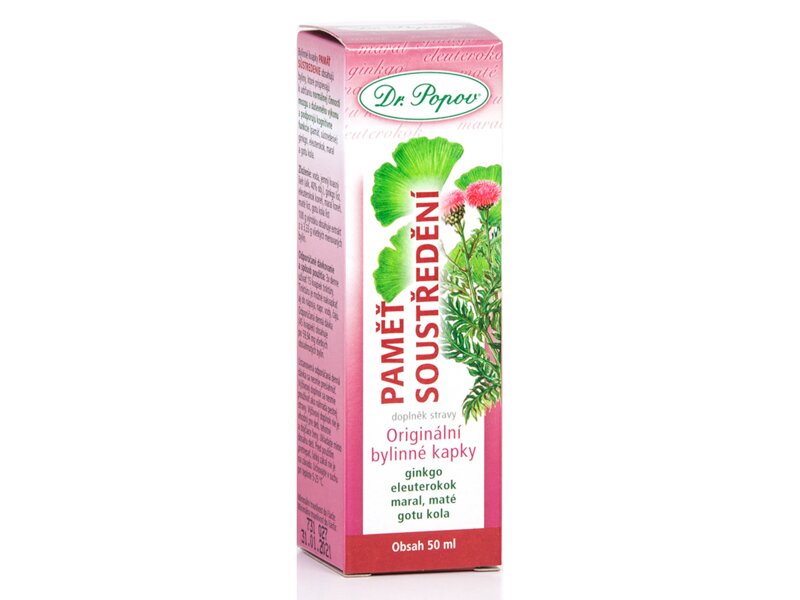 Dr. Popov Kapky bylinné Paměť-soustředění 50 ml