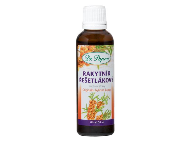 Dr. Popov Kapky bylinné Rakytník řešetlákový 50 ml Dr. Popov Kapky bylinné Rakytník řešetlákový 50 ml