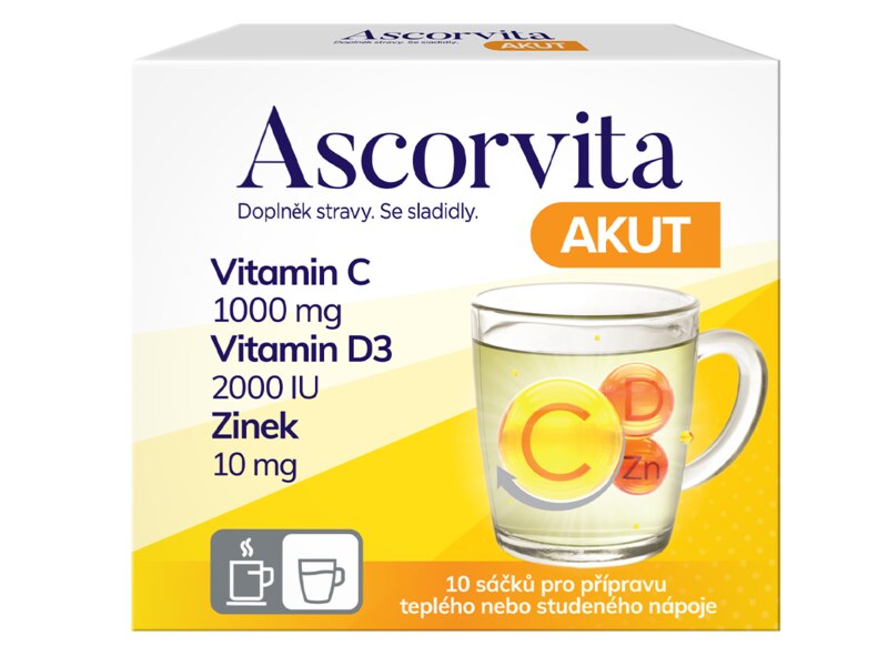 Ascorvita AKUT nápoj 10x3 g Ascorvita AKUT nápoj 10x3 g