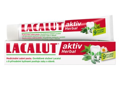 Lacalut Aktiv Herbal zubní pasta 75 ml