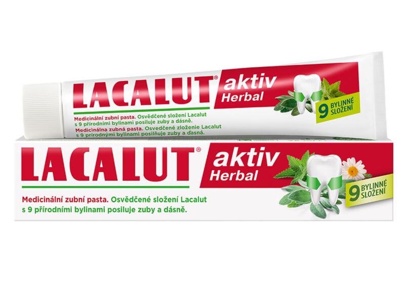 Lacalut Aktiv Herbal zubní pasta 75 ml