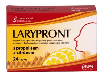 Favea Larypront s propolisem a citrónem 24 tablet 