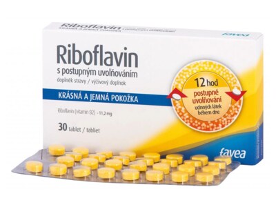 Favea Riboflavin s postupným uvolňováním 30 tablet