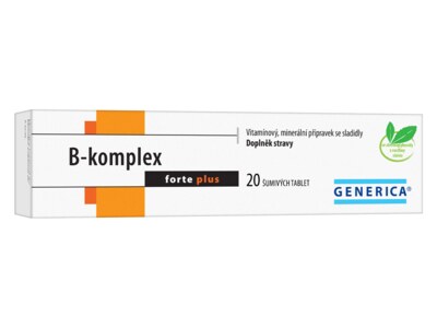 B-Komplex Forte plus Generica 20 šumivých tablet