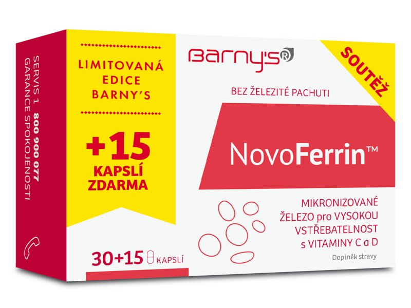 Barnys NovoFerrin 30+15 kapslí