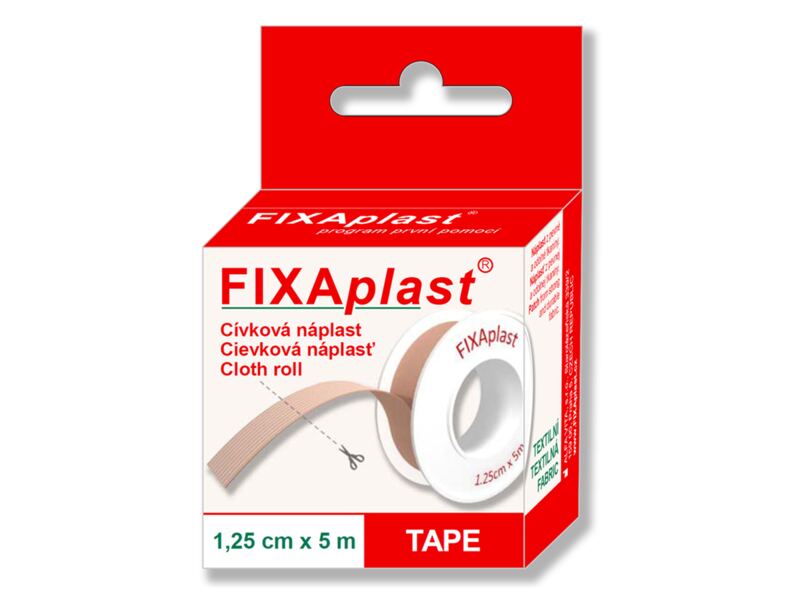 Fixaplast náplast cívka 1,25 cm x 2 m 1 ks