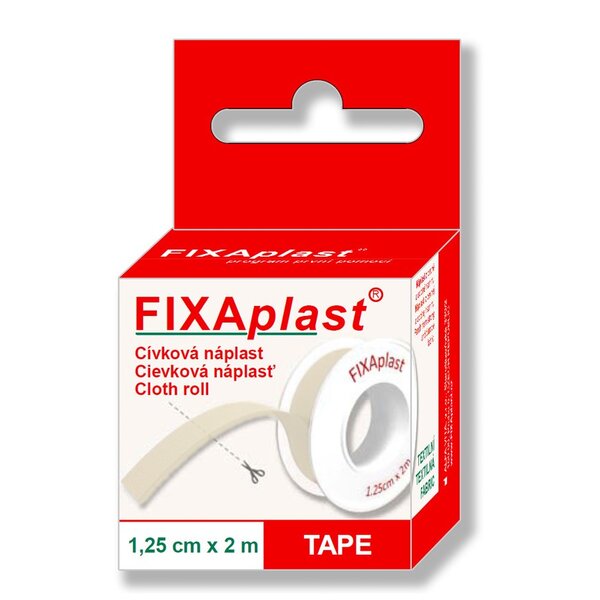 Fixaplast náplast cívka 1,25 cm x 2 m 1 ks