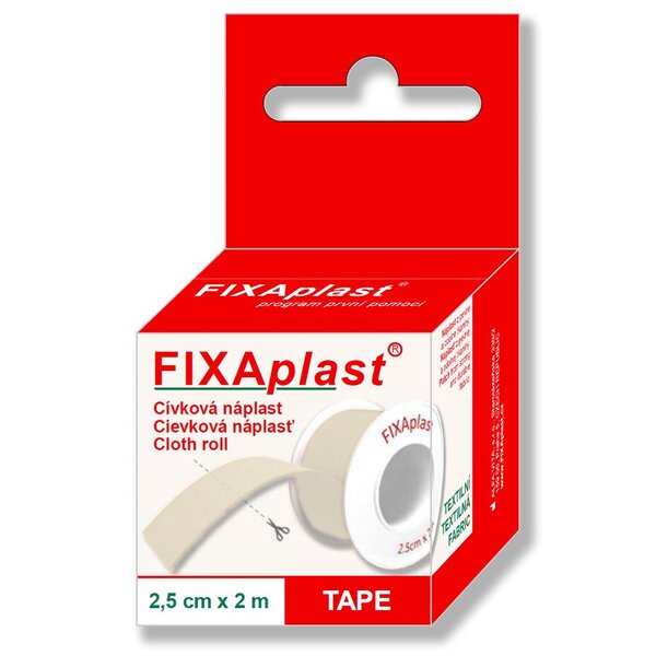 Fixaplast náplast cívka 2,5 cm x 2 m 1 ks Fixaplast náplast cívka 2,5 cm x 2 m 1 ks