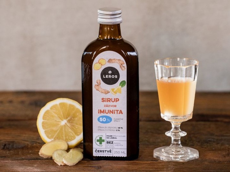 Leros Sirup Imunita zázvor 250 ml