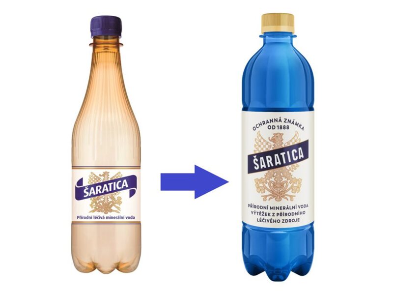 Šaratica přírodní minerální voda neperlivá 0,5 l