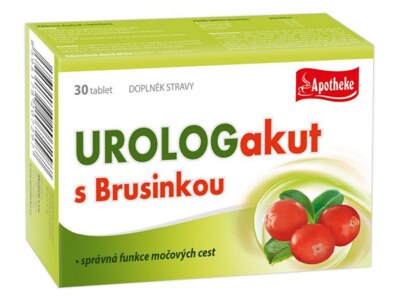 Apotheke Urolog Akut s brusinkou 30 tablet Apotheke Urolog Akut s brusinkou 30 tablet