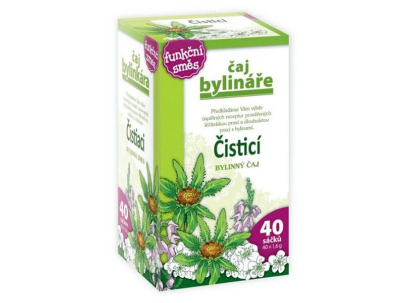 Čaj Bylináře Čisticí nálevové sáčky 40x1,6 g