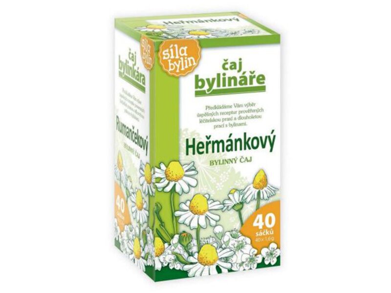 Čaj Bylináře Heřmánkový bylinný čaj nálevové sáčky 40x1,6 g