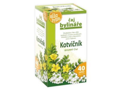 Čaj Bylináře Kotvičník bylinný čaj nálevové sáčky 40x1,6 g