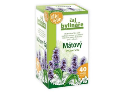 Čaj Bylináře Mátový bylinný čaj nálevové sáčky 40x1,6 g Čaj Bylináře Mátový bylinný čaj nálevové sáčky 40x1,6 g