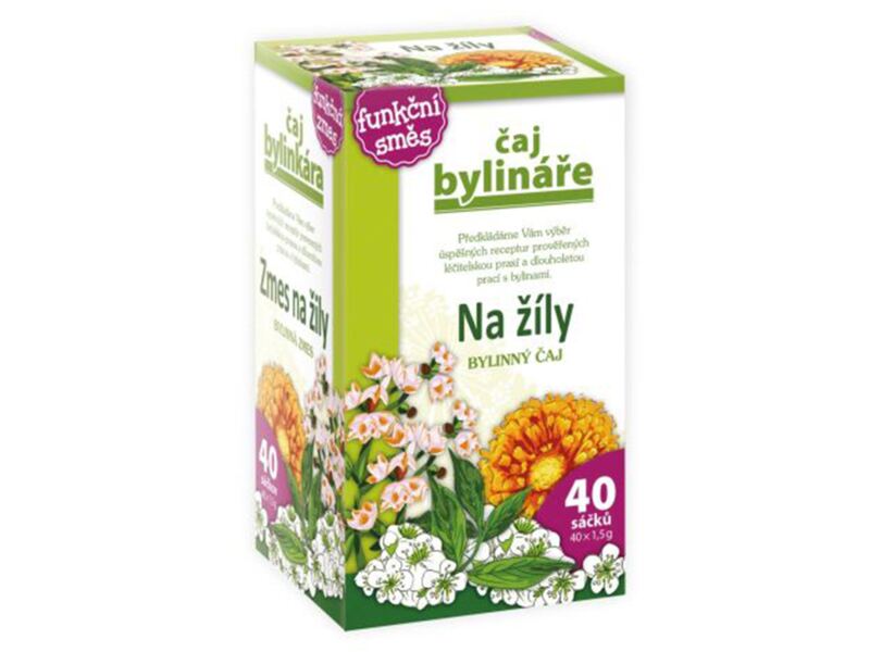 Čaj Bylináře Na žíly nálevové sáčky 40x1,5 g