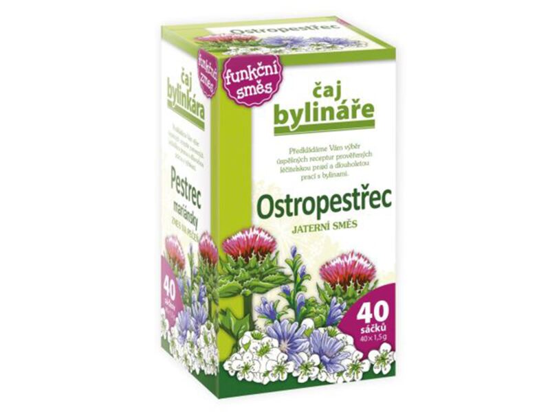 Čaj Bylináře Ostropestřec bylinný čaj nálevové sáčky 40x1,5 g